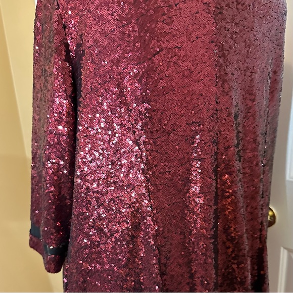 Lane Bryant sequin red shift dress size 24 NWT - Picture 5 of 7
